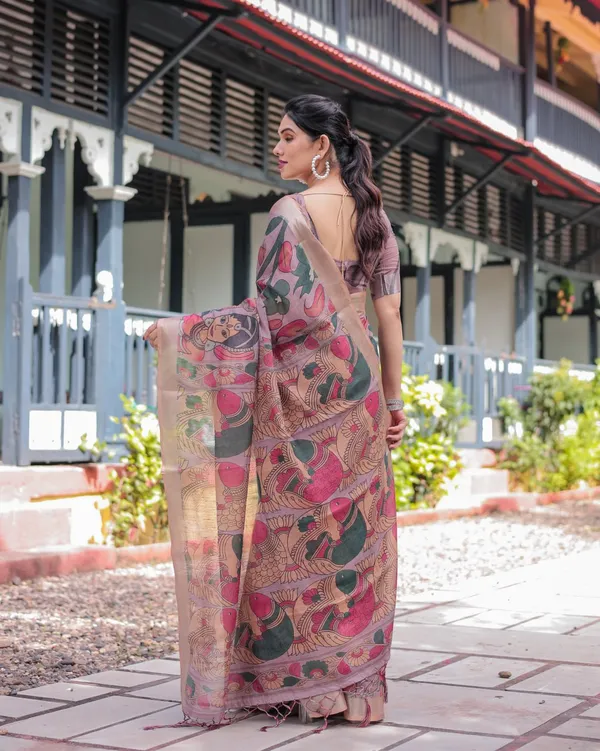 Mauve_Cotton_Floral_Printed_Saree_For_Women