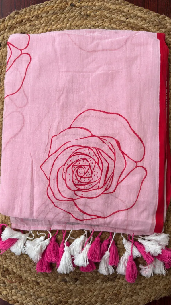 Baby_Pink_Rose_Print_Mul_Saree