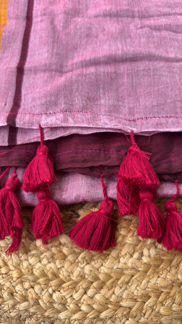 Maroon_and_Mauve_color_Half_and_half_mul_Saree
