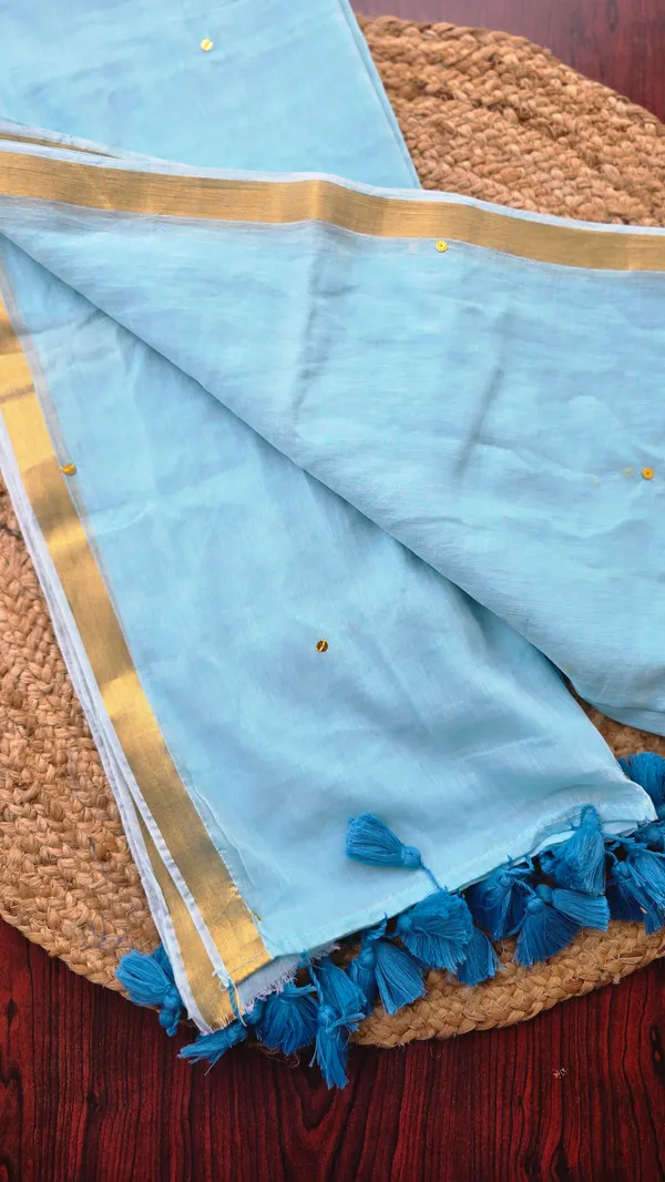 Sky_Blue_Gini_sequins_Mul_Saree_for_Women