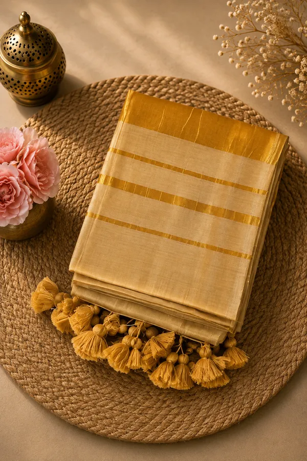 Gold_Kerala_style_Mul_Tissue_Saree