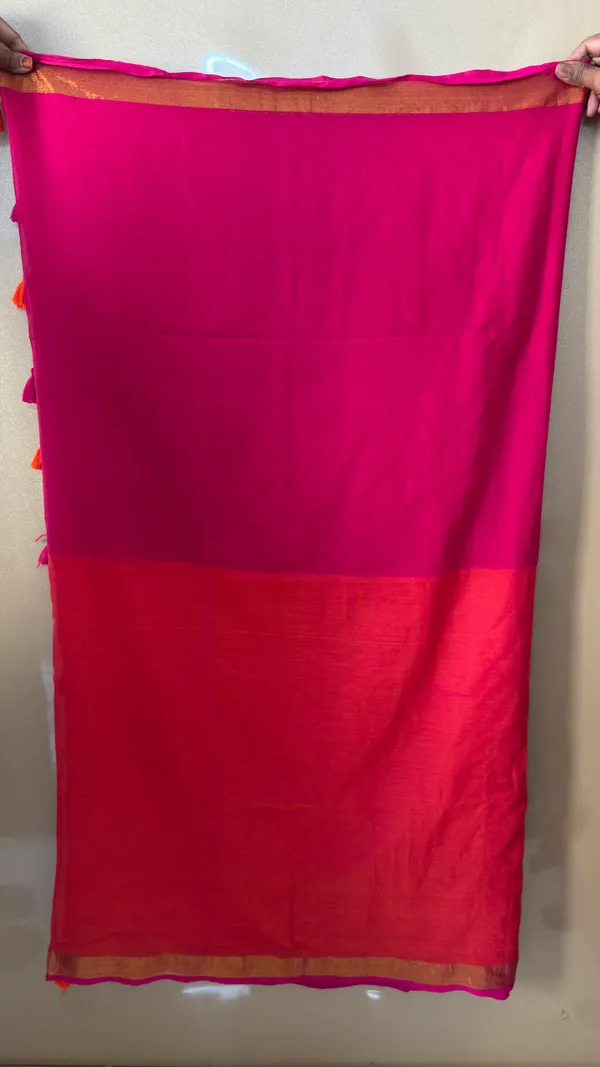 Pink_Orange_Half_and_Half_Mul_Saree_for_Women