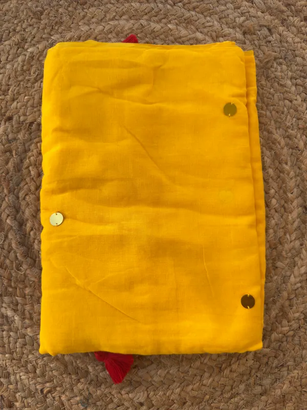 Yellow_Gini_Sequins_Mul_Saree