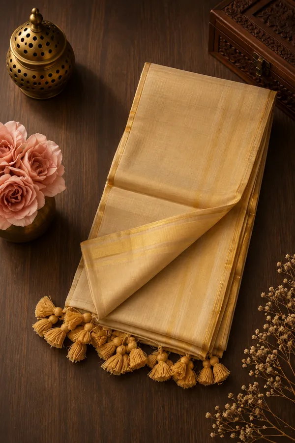 Gold_Kerala_style_Mul_Tissue_Saree