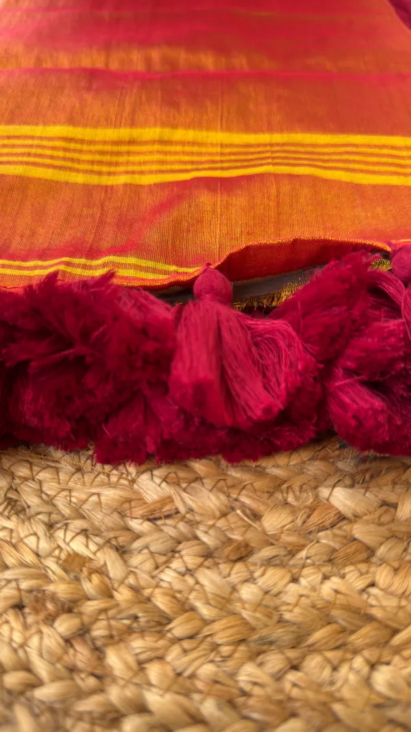 Raga_Maroon_Gap_border_Mul_Tissue_Saree