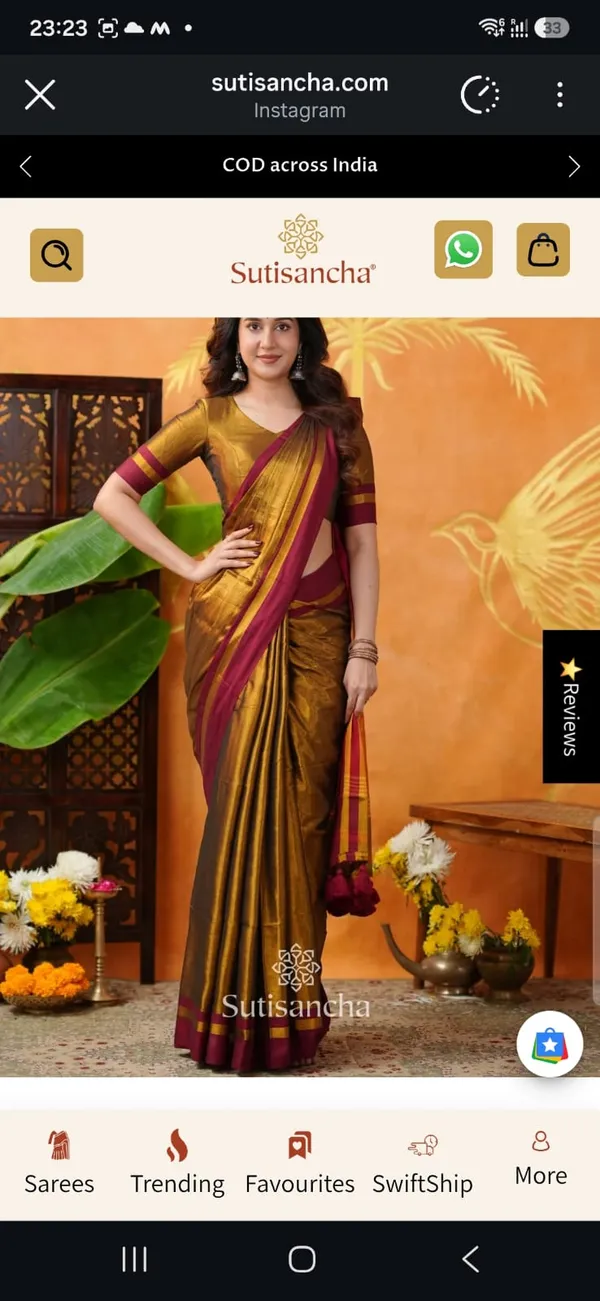 Raga_Maroon_Gap_border_Mul_Tissue_Saree
