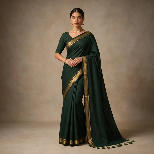 Green_Mangalagiri_Border_Plain_Mul_Saree