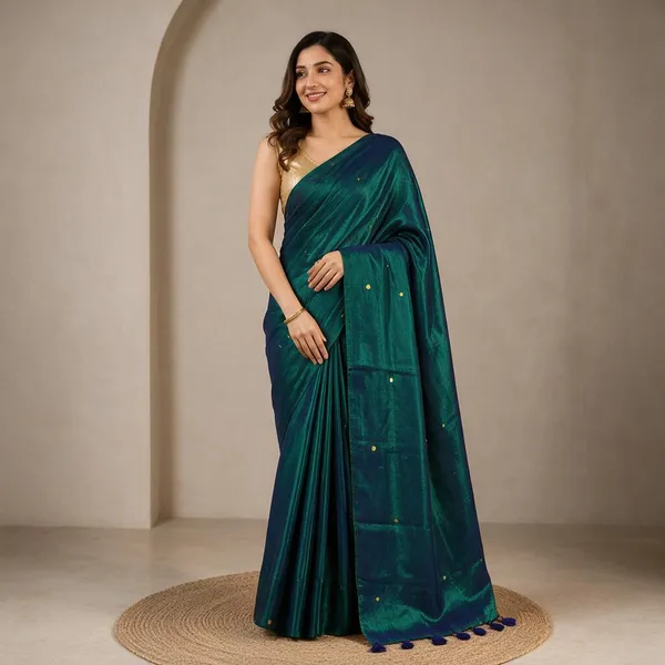 Peacock_Mul_Tissue_Saree_For_Women