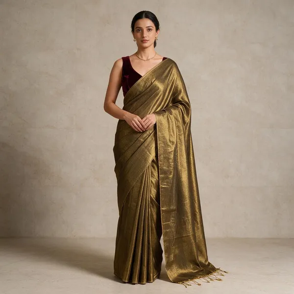 Raga_Mul_Tissue_Gold_Colour_Saree_For_Women