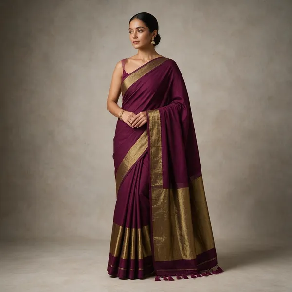 Acrylic_Cotton_Magenta_Color_Nayanthara_Inspired_Saree_For_Women