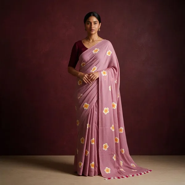 Baby_Pink_Flower_Handpainted_Mul_Saree