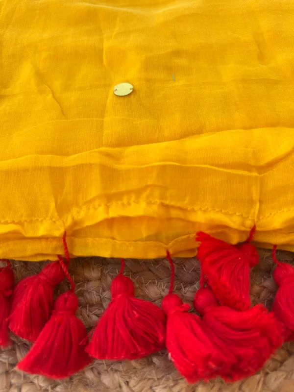 Yellow_Gini_Sequins_Mul_Saree