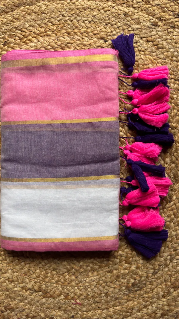 Baby_Pink_Rainbow_Stripes_Mul_Saree
