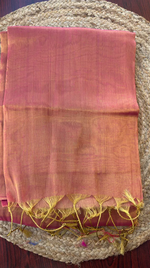 Pink_Plain_Raga_Mul_Tissue_Saree