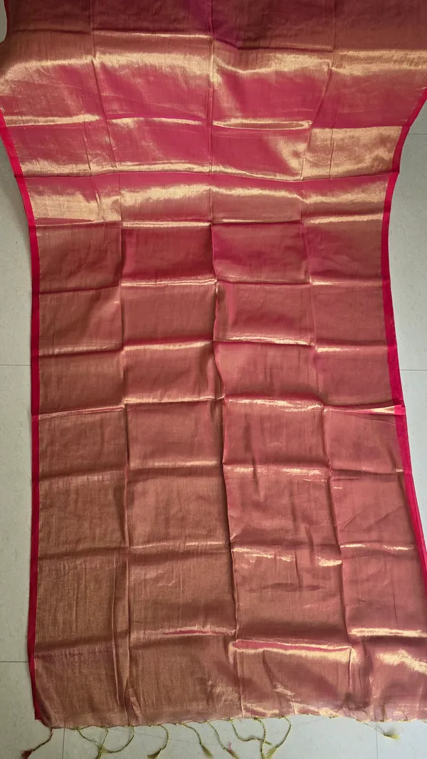 Dual_tone_Plain_Raga_Mul_Tissue_Saree