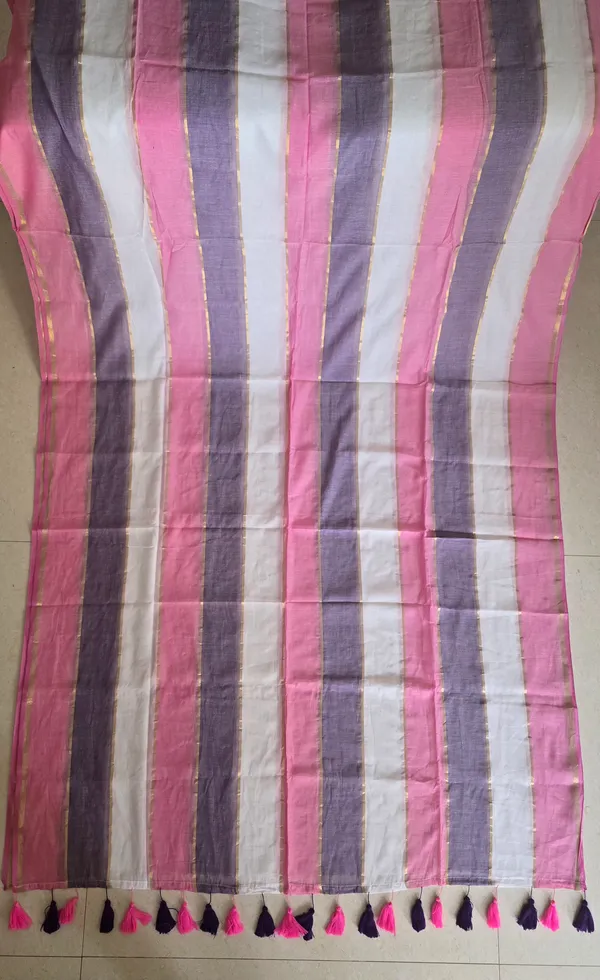 Baby_Pink_Rainbow_Stripes_Mul_Saree