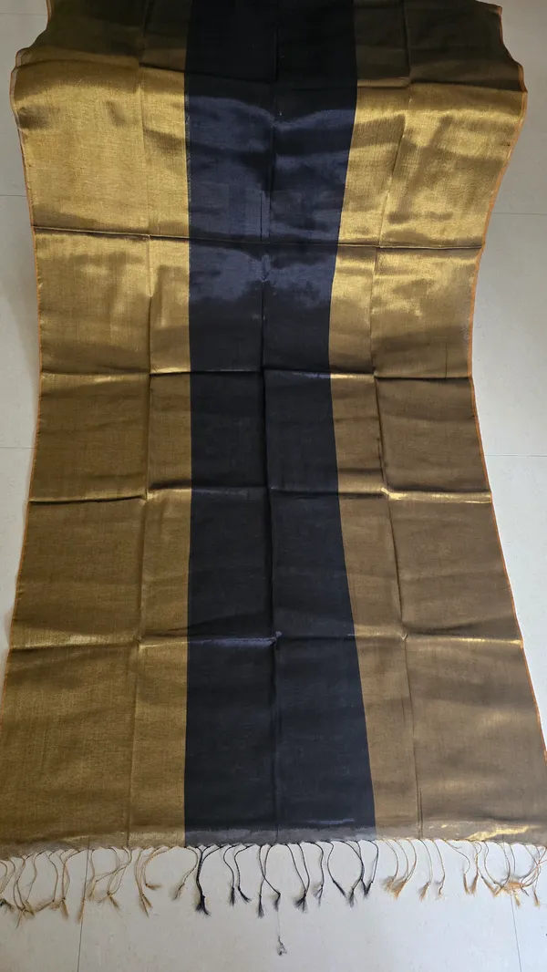 Black_And_Gold_Tissue_3D_Model_Mul_Tissue_Saree_For_Women
