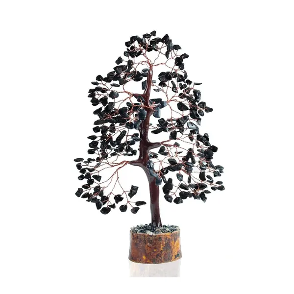 Tourmaline_Crystal_Tree_On_Wood_Base