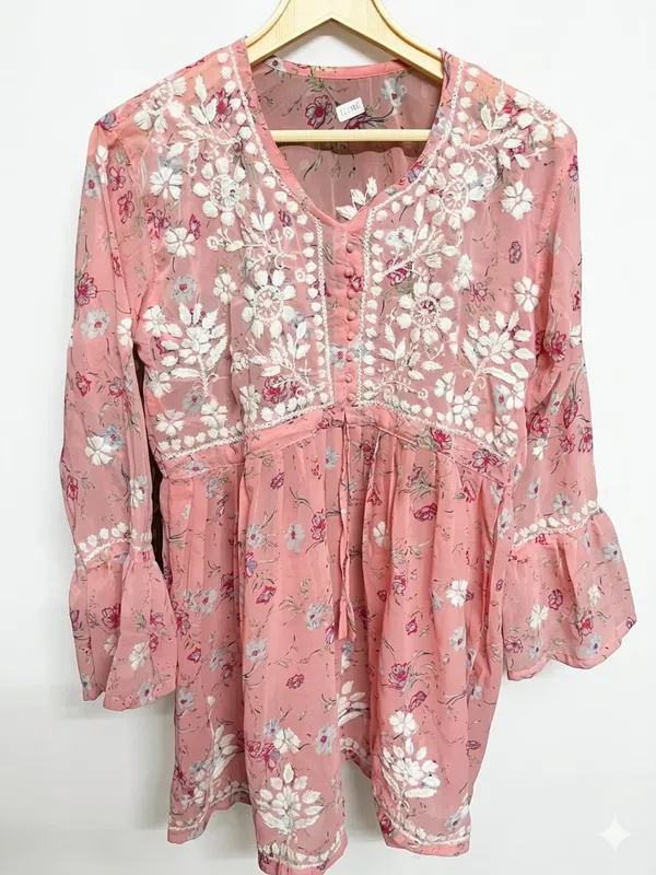 Pink_Floral_Embroidered_Flared_Tunic_for_Women