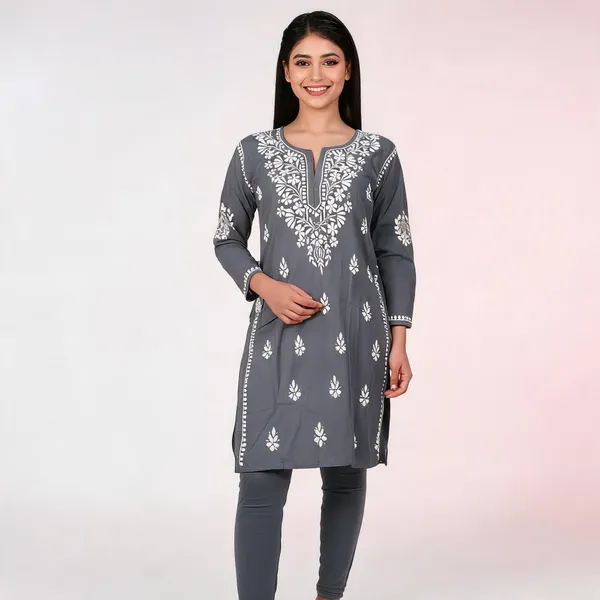 Grey_Embroidered_Straight_Kurta_For_Women