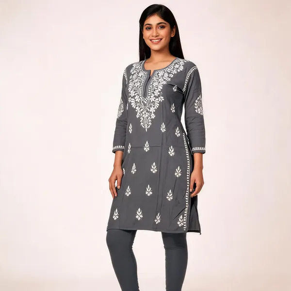 Grey_Embroidered_Straight_Kurta_For_Women