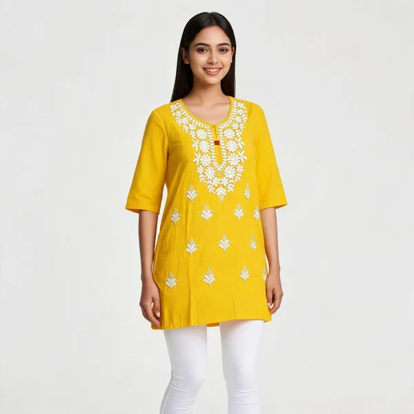 Yellow_Embroidered_Straight_Kurta_For_Women