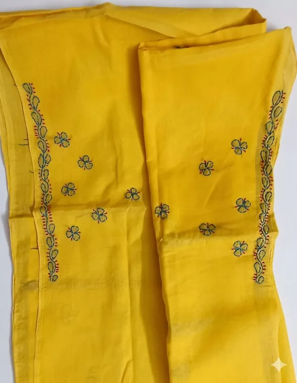 Yellow_Embroidered_Unstitched_Suit_Material_for_Women