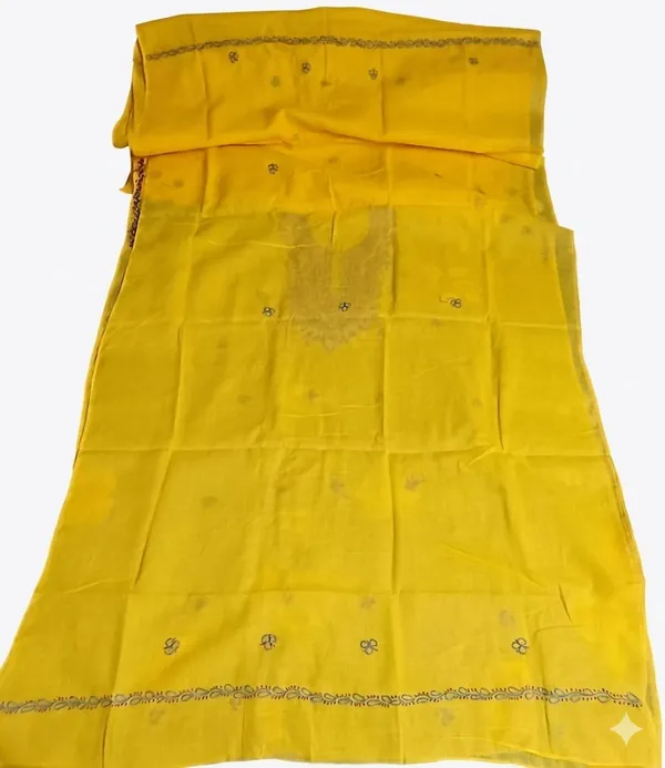 Yellow_Embroidered_Unstitched_Suit_Material_for_Women