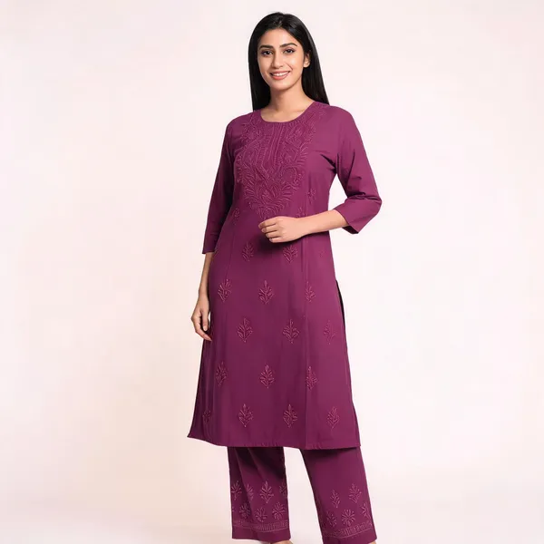 Purple_Cotton_Straight_Embroidered_Kurta_Pant_Set_For_Women
