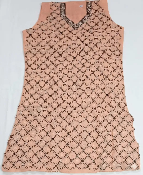 Peach_Embroidered_Sleeveless_Kurta_for_Women