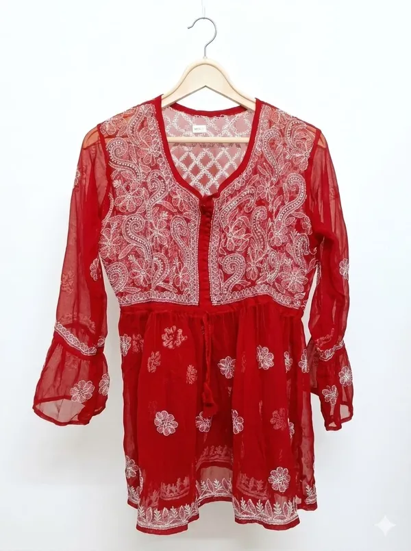 Red_Net_Embroidered_Flared_Dress_for_Women