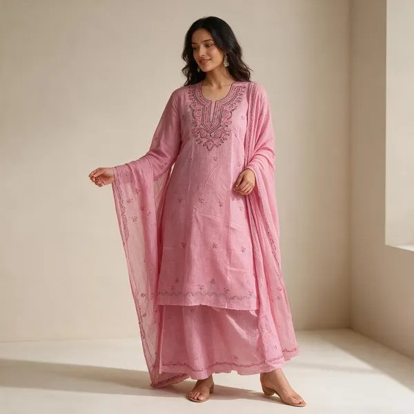 Pink_Cotton_Embroidered_Unstitched_Suit_Material_For_Women