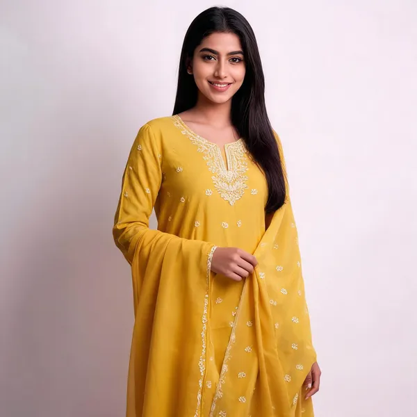 Yellow_Cotton_Embroidered_Unstitched_Suit_Material_For_Women