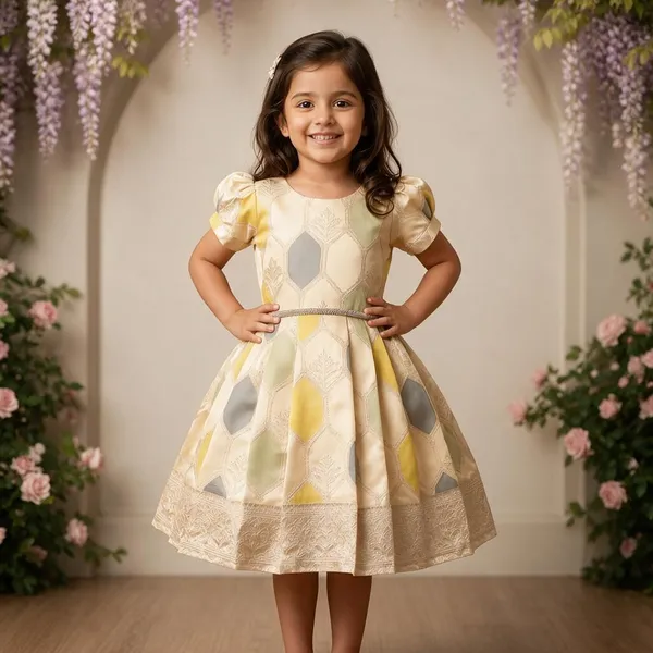 Cream_Printed_Fit_And_Flare_Dress_For_Girls
