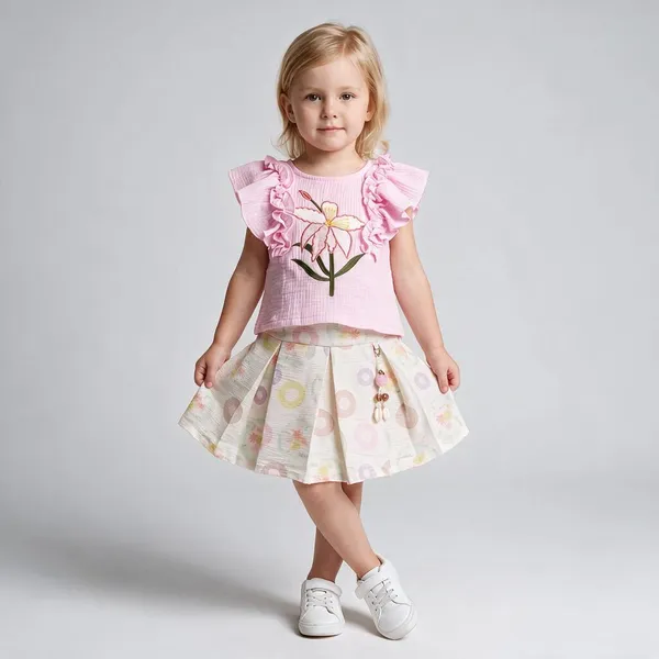 Pink_Ruffle_Top_And_Skirt_Set_For_Girls
