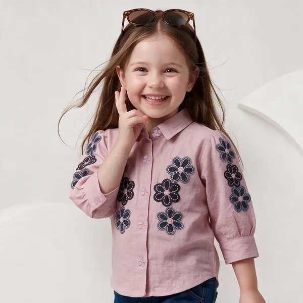 Pink_Floral_Embroidered_Shirt_for_Girls