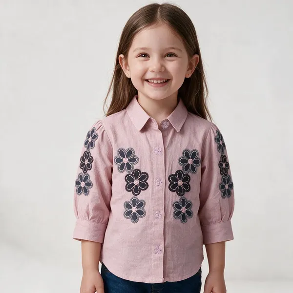 Pink_Floral_Embroidered_Shirt_for_Girls
