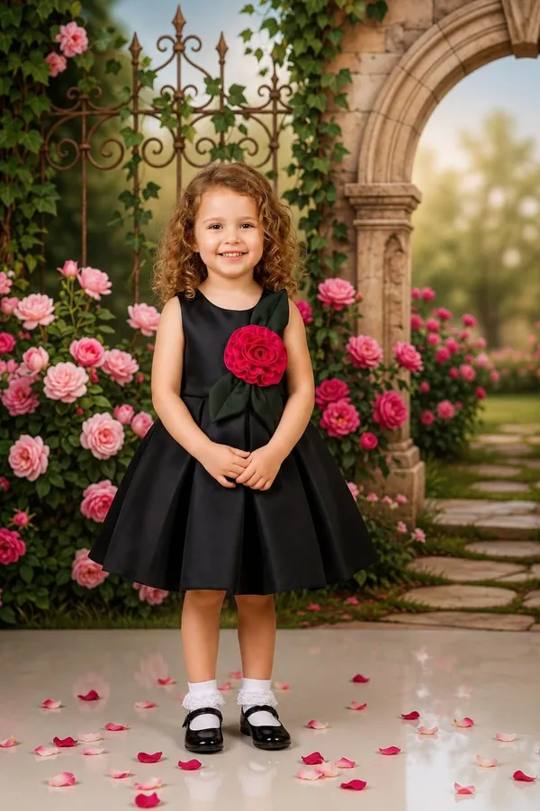 Black_Satin_A-Line_Dress_for_Girls