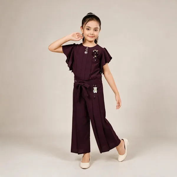 Burgundy_Wide_Leg_Jumpsuit_for_Girls