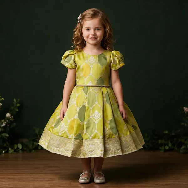 Green_Printed_Fit_And_Flare_Dress_For_Girls