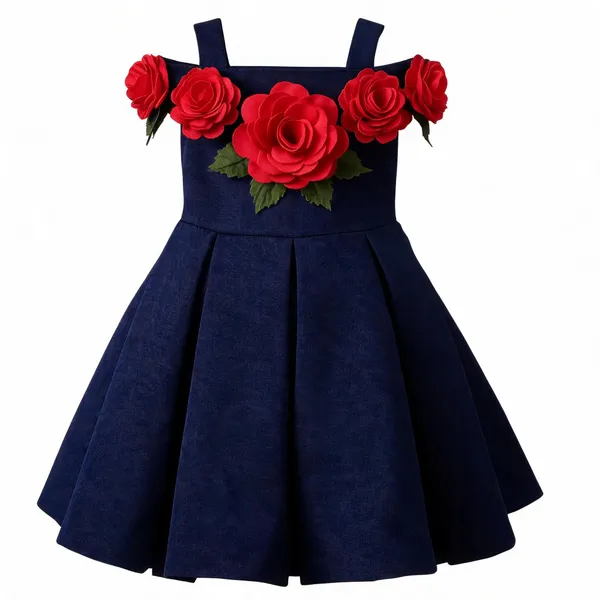 Navy_Floral_Party_Dress_for_Girls