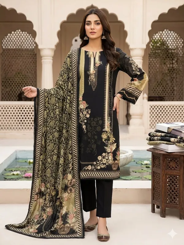 Black_Printed_Three-Piece_Suit_Set_for_Women