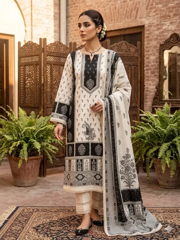 Cream_Printed_Straight_Kurta_Set_for_Women