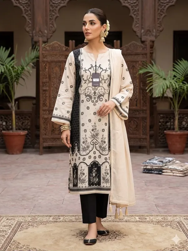 Cream_Printed_Straight_Kurta_Set_for_Women