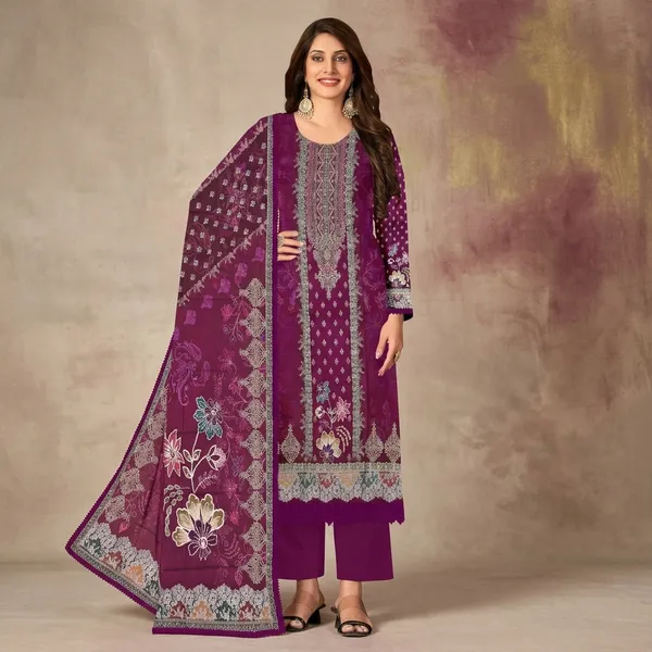 Purple_Muslin_Printed_Straight_Unstitched_Suit_Set_For_Women