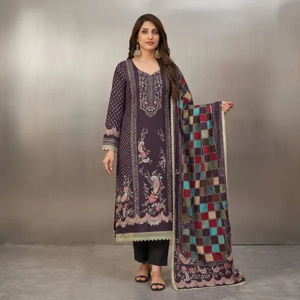 Purple_Muslin_Straight_Unstitched_Suit_Set_For_Women