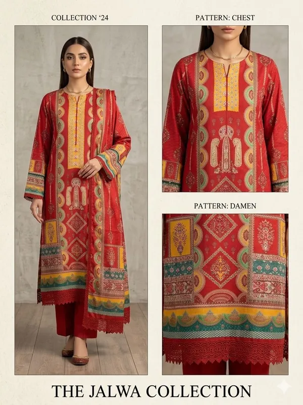 Red_Printed_Straight_Kurta_Set_for_Women