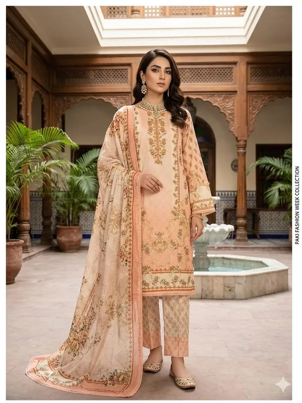 Peach_Embroidered_Ethnic_Suit_Set_for_Women