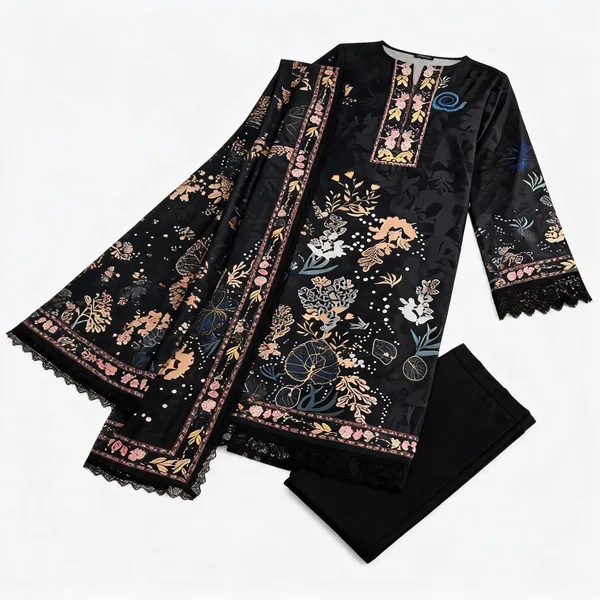 Black_Muslin_Printed_Unstitched_Suit_Set_For_Women