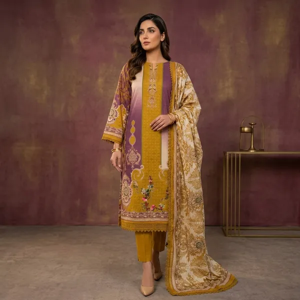 Mustard_Muslin_Straight_Unstitched_Suit_Set_For_Women